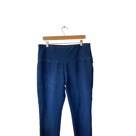 Chicos Pull On Capri Jeans Size L Stretch Straight Leg Jeggings Ankle Short - Picture 3 of 10